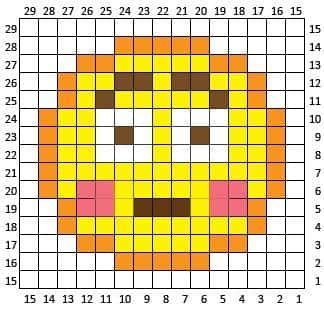 Coloriage Visage emoji à imprimer et colorier