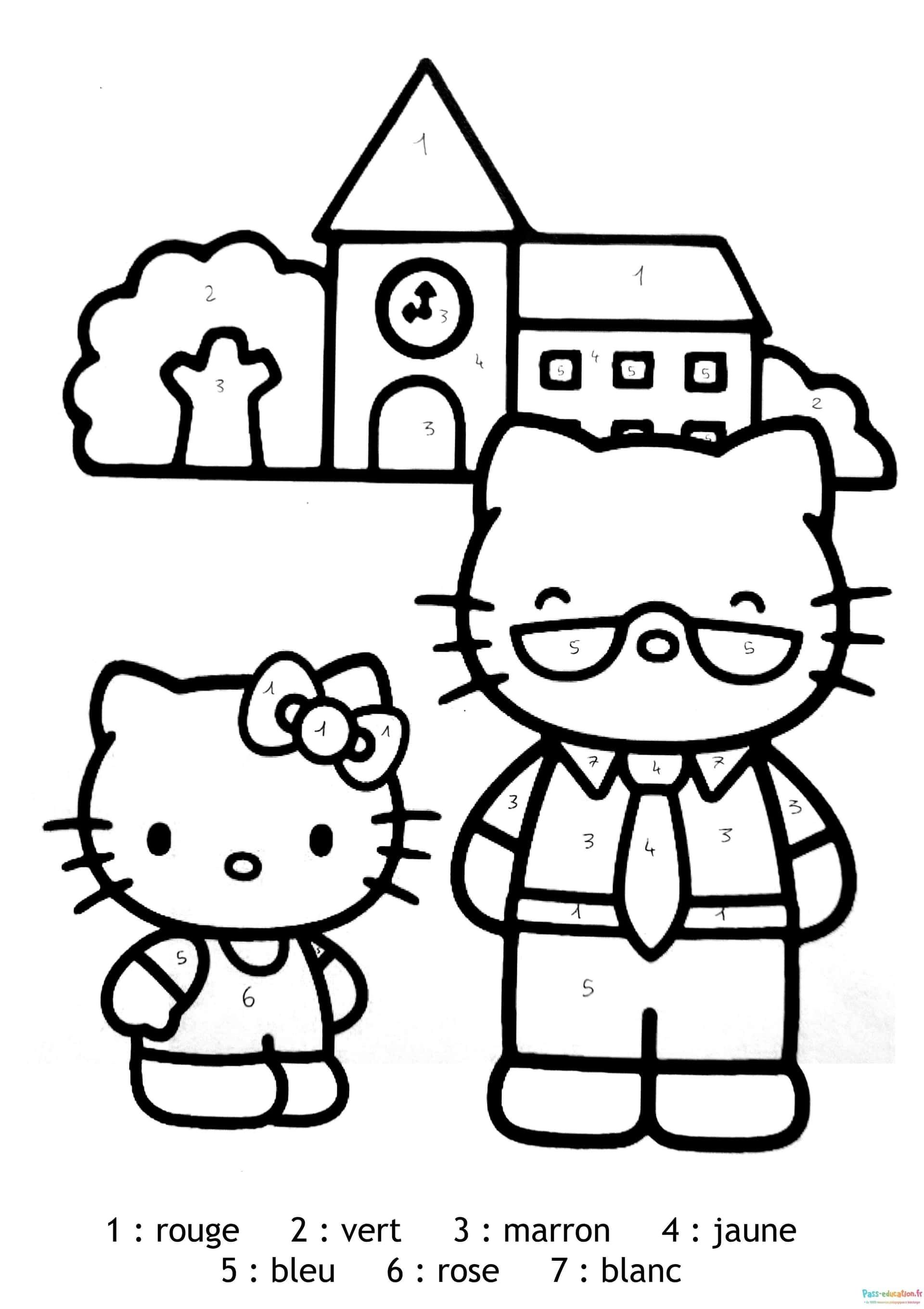 Coloriage Hello Kitty coloriage à imprimer et colorier
