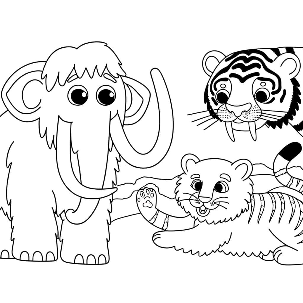 Coloriage Animaux de la Jungle à imprimer et colorier