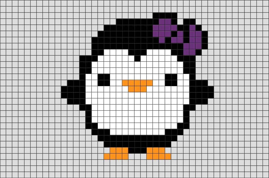 Coloriage Pingouin mignon à imprimer et colorier