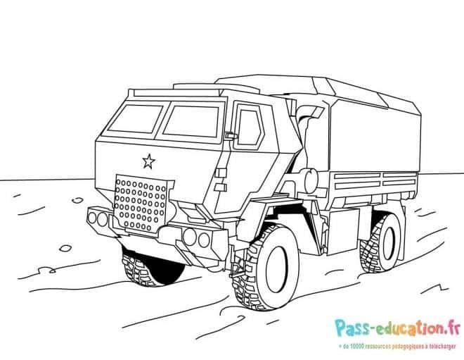 Coloriage Camion de police à imprimer et colorier
