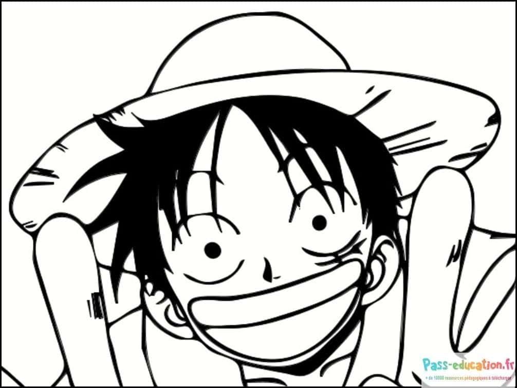 Coloriage Pirate souriant à imprimer et colorier