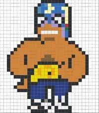 Coloriage Brawler musclé à imprimer et colorier
