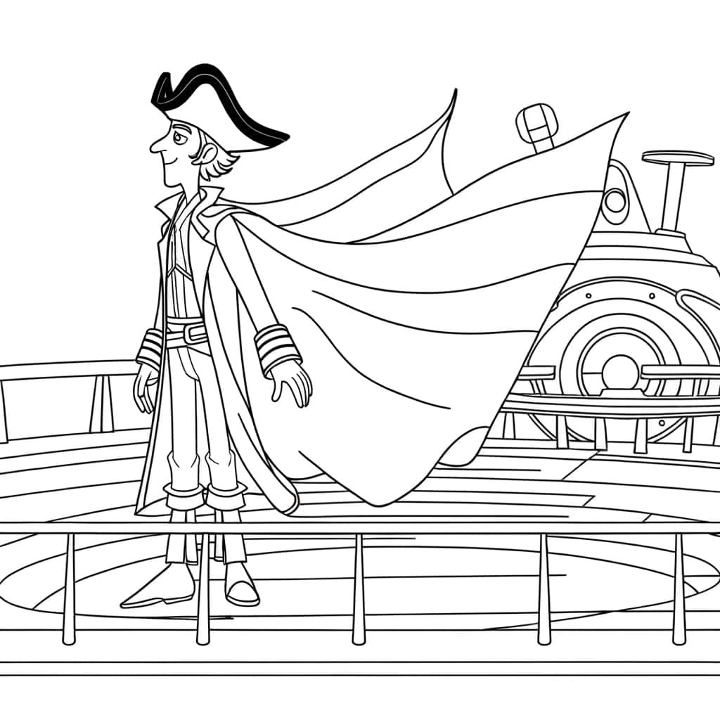 Coloriage Albator en attente à imprimer et colorier