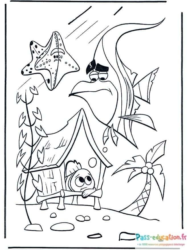 Coloriage Scène sous-marine à imprimer et colorier