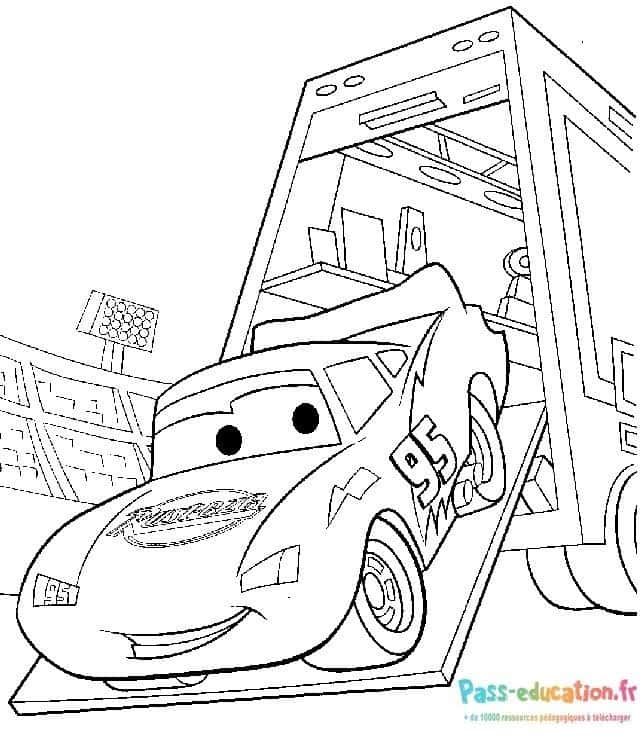 Coloriage Course animée à imprimer et colorier