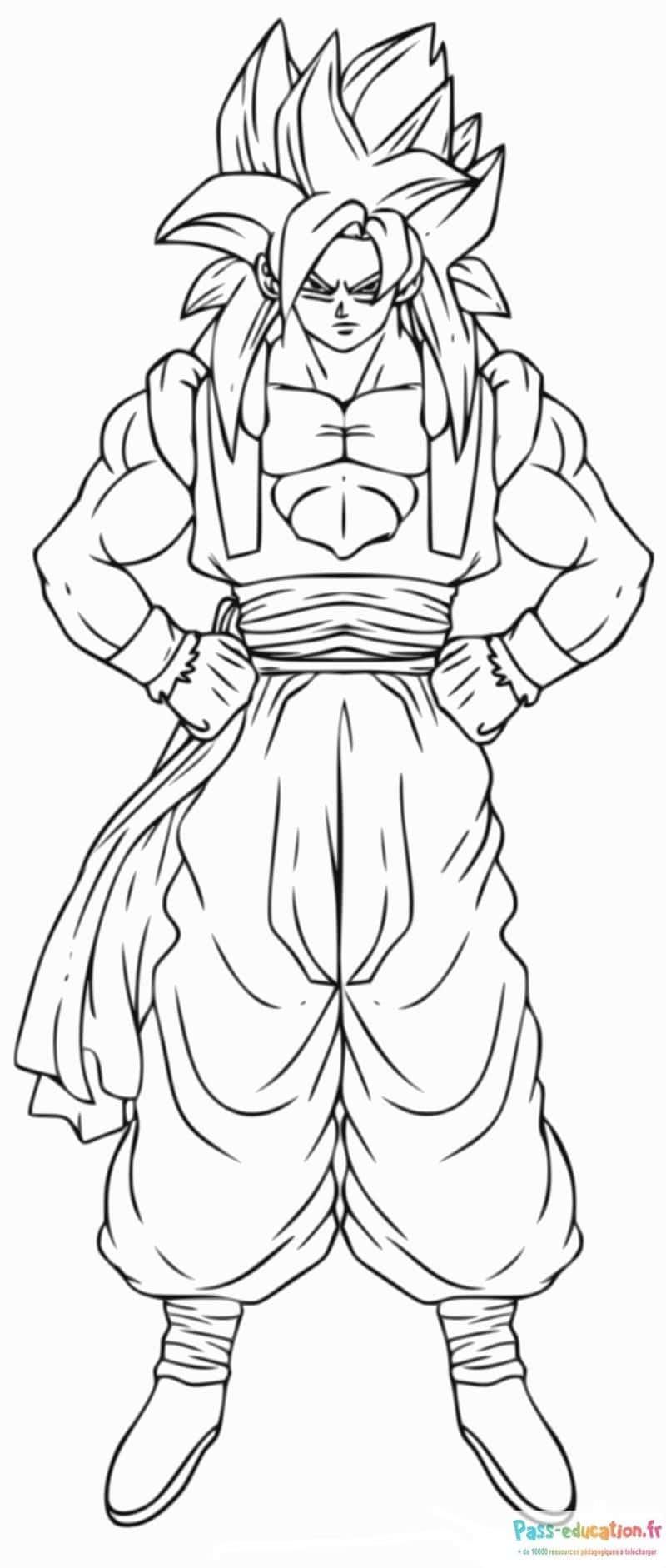 Coloriage Guerrier puissant à imprimer et colorier
