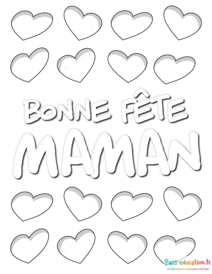 Coloriage Fête des Mères à imprimer et colorier