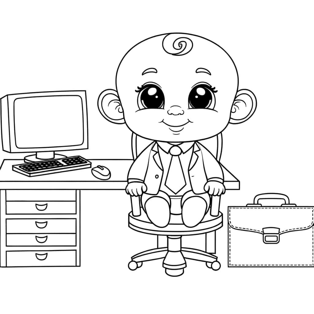 Coloriage Baby Boss à imprimer et colorier