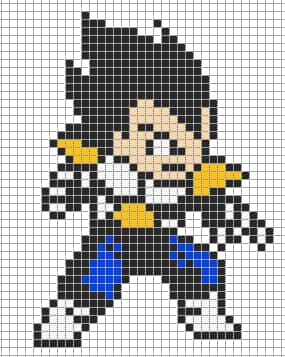 Coloriage Guerrier Saiyan à imprimer et colorier