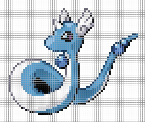 Coloriage Dracaufeu bleu à imprimer et colorier