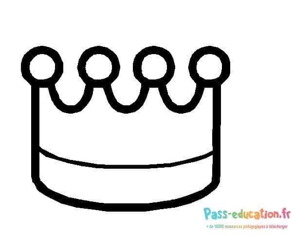 Coloriage Couronne de roi à imprimer et colorier