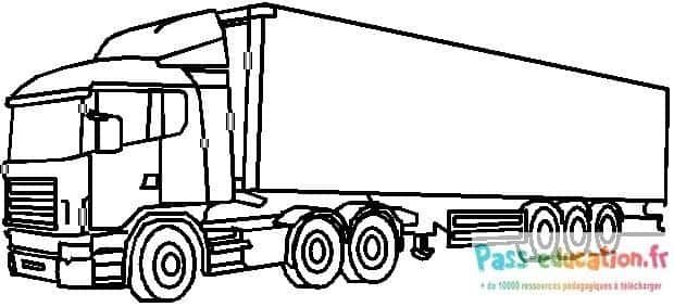 Coloriage Camion à colorier à imprimer et colorier