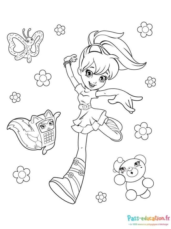 Coloriage Polly Pocket à imprimer et colorier