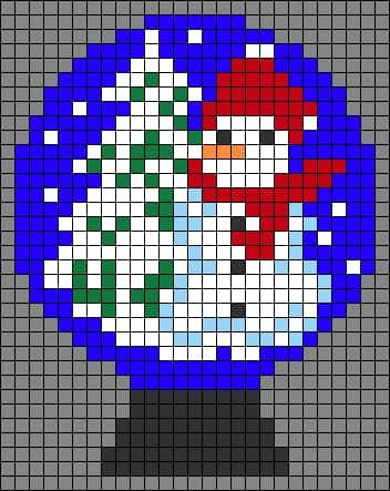Coloriage Boule de Noël Bonhomme de neige à imprimer et colorier