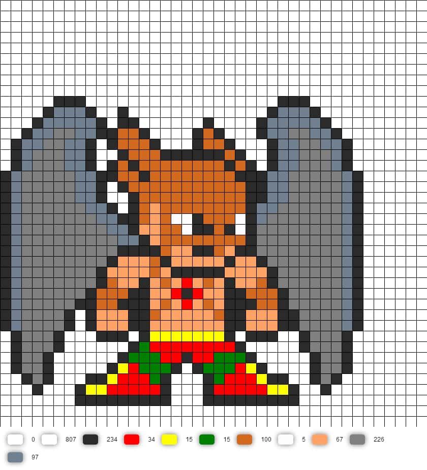 Coloriage Super-héros ailé à imprimer et colorier