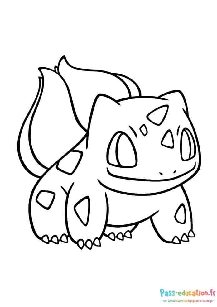 Coloriage Bulbizarre Pokémon à imprimer et colorier