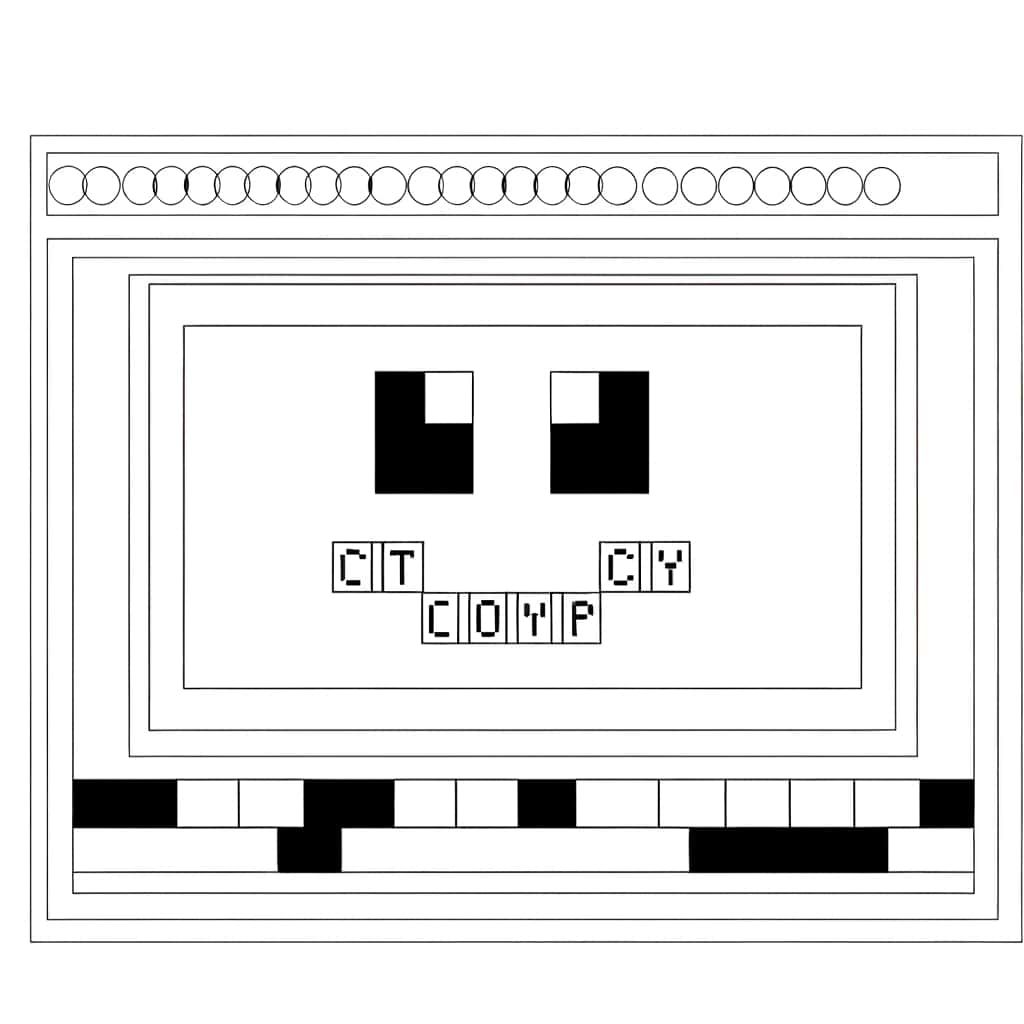Coloriage Ascii robot coloriage à imprimer et colorier