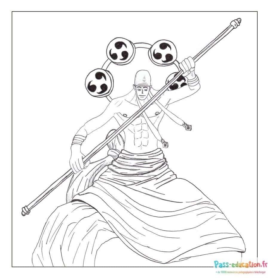 Coloriage Personnage de One Piece à imprimer et colorier