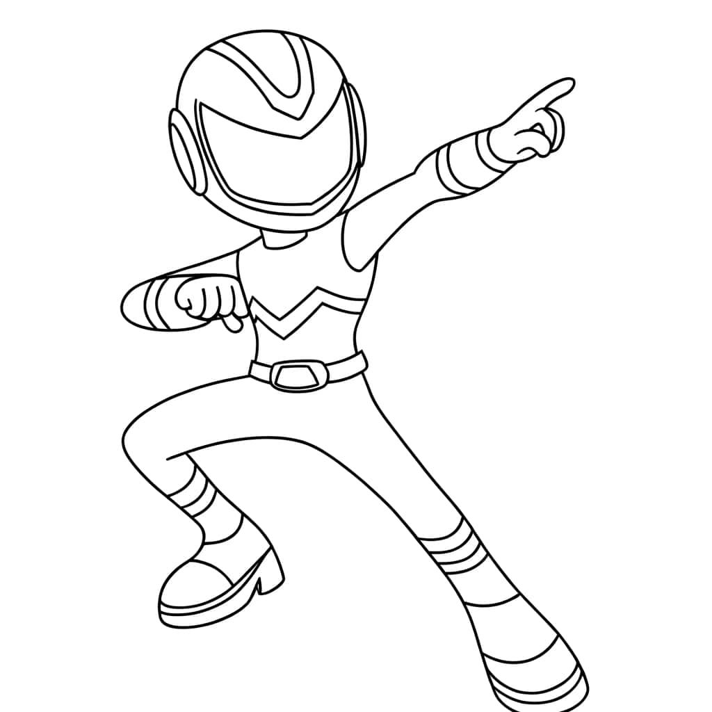 Coloriage Super-héros pointeur à imprimer et colorier