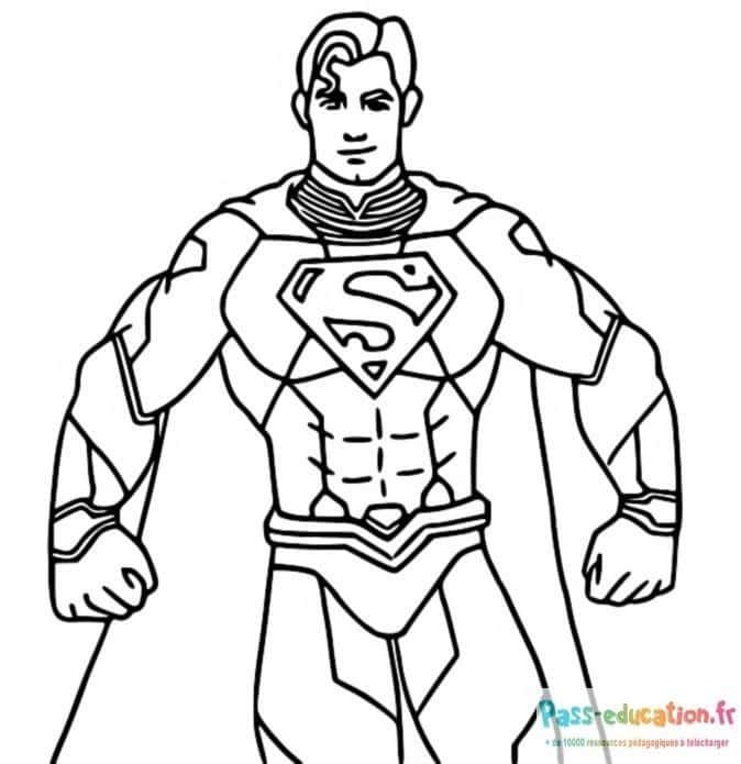 Coloriage Super-héros à imprimer et colorier