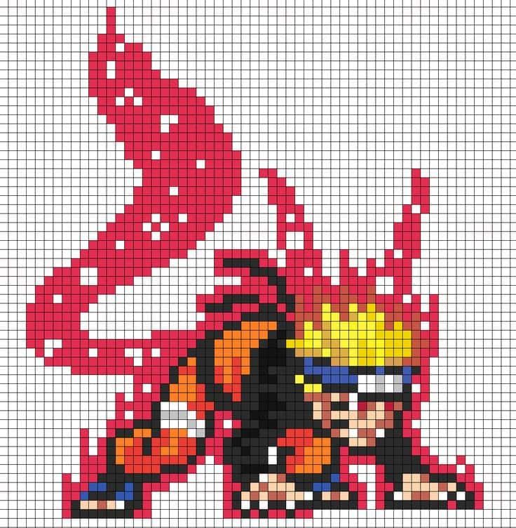 Coloriage Naruto en action à imprimer et colorier