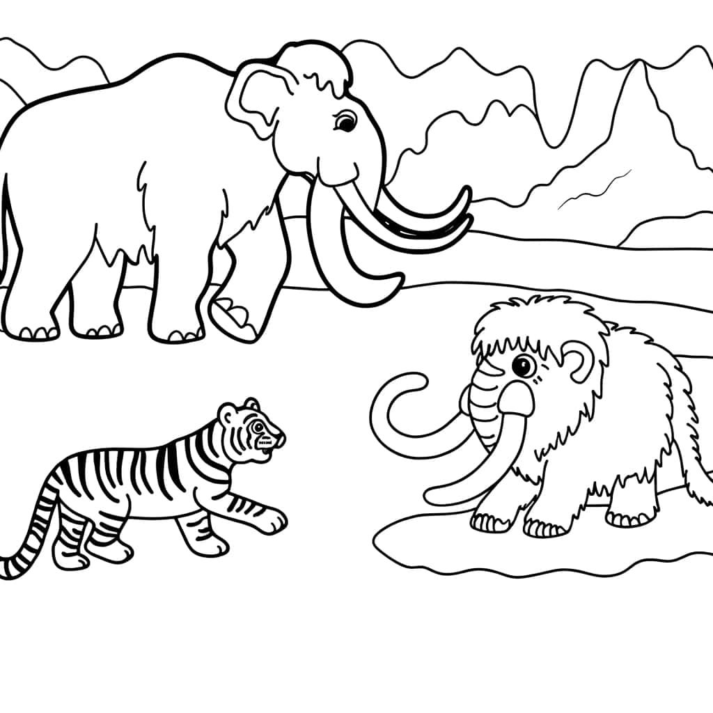 Coloriage Âge de Glace à imprimer et colorier