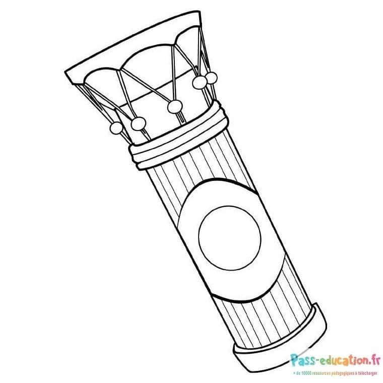 Coloriage Cornemuse écossaise à imprimer et colorier