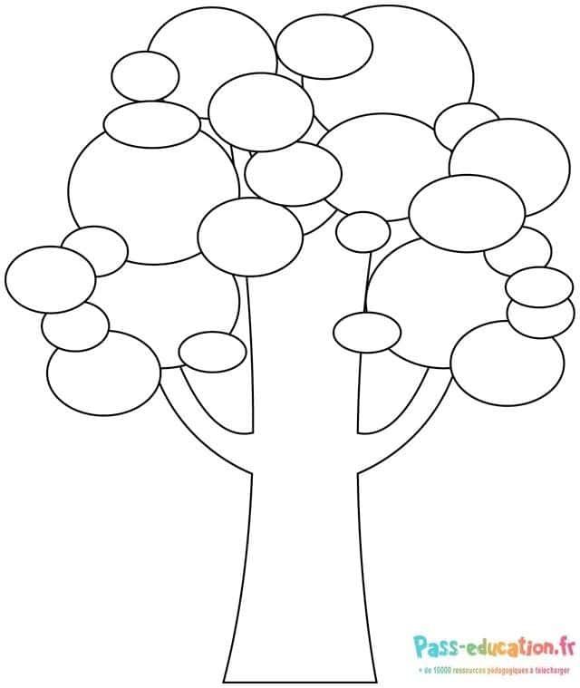 Coloriage Arbre à décorer à imprimer et colorier