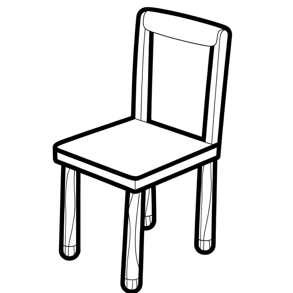 Coloriage Chaise à imprimer et colorier
