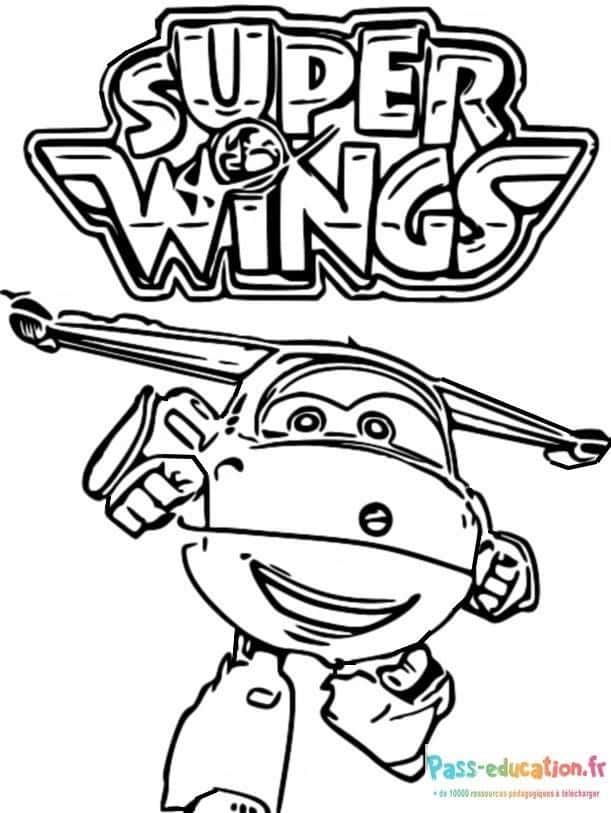 Coloriage Super Wings à imprimer et colorier