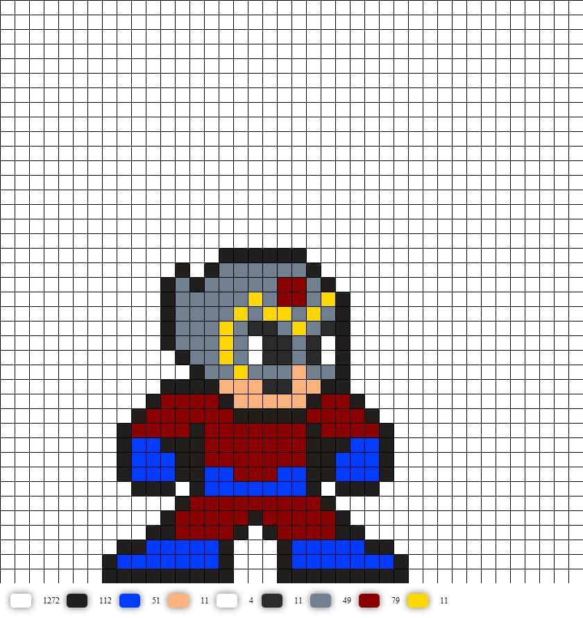 Coloriage Super-héros casqué à imprimer et colorier