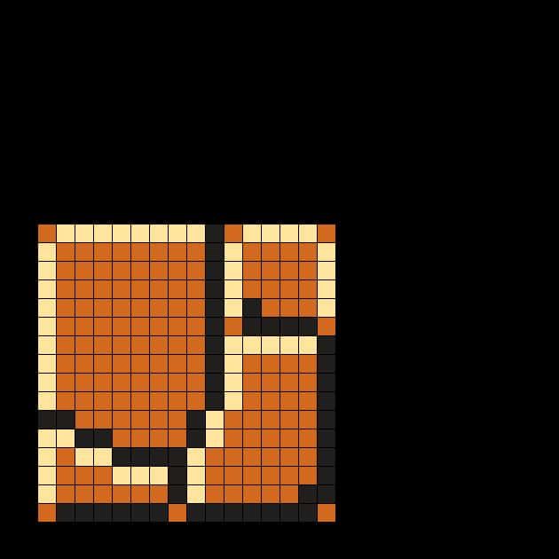 Coloriage Mario pixel à imprimer et colorier