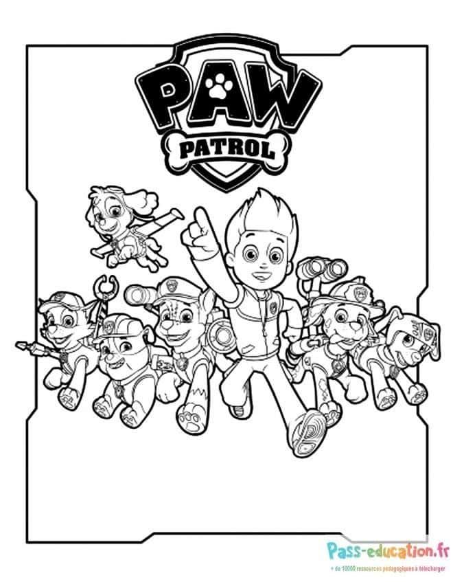 Coloriage Pat' Patrouille à imprimer et colorier