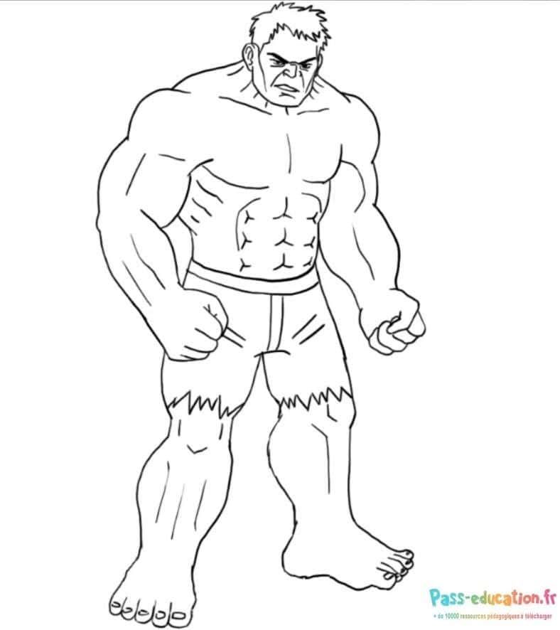 Coloriage Géant musclé à imprimer et colorier