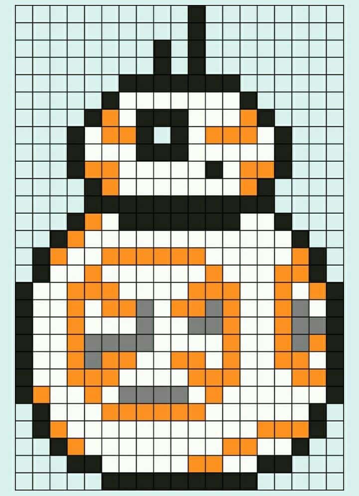 Coloriage Droïde BB-8 à imprimer et colorier