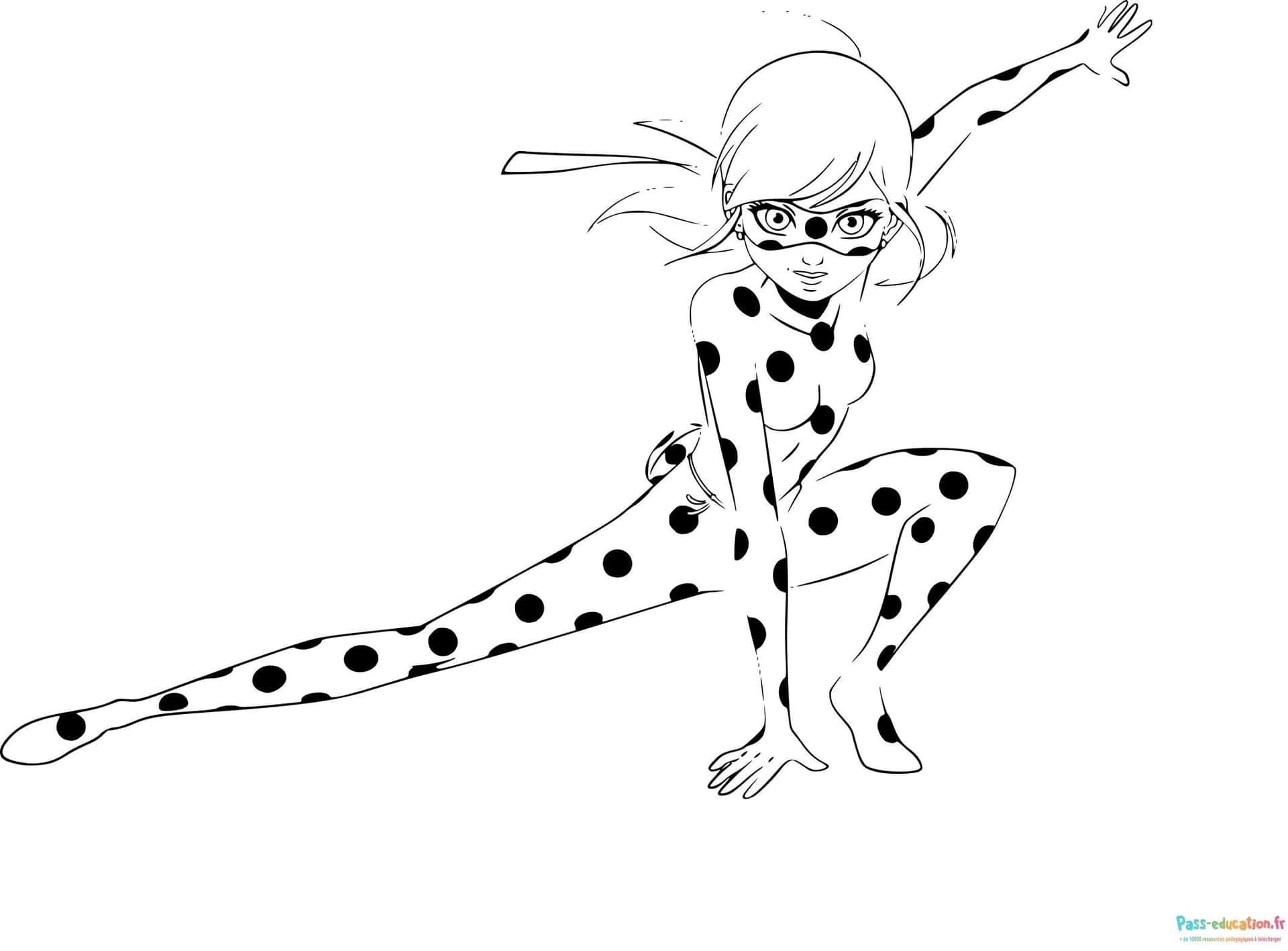 Coloriage Pose dynamique à imprimer et colorier