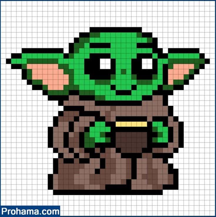 Coloriage Maître Yoda à imprimer et colorier