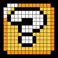 Coloriage Mario Pixel Art à imprimer et colorier
