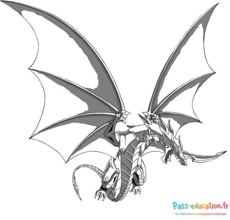 Coloriage Dragon mécanique à imprimer et colorier