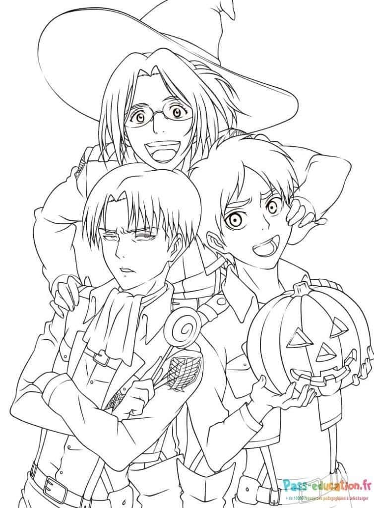 Coloriage Fête d'Halloween à imprimer et colorier