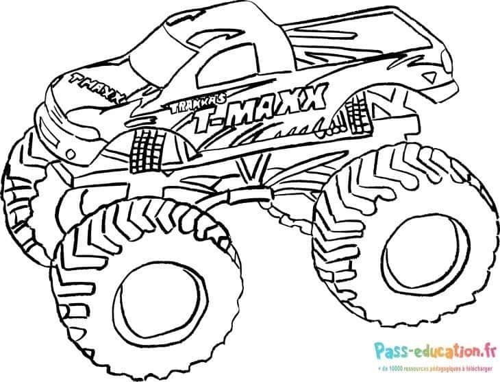 Coloriage Monster Truck à imprimer et colorier