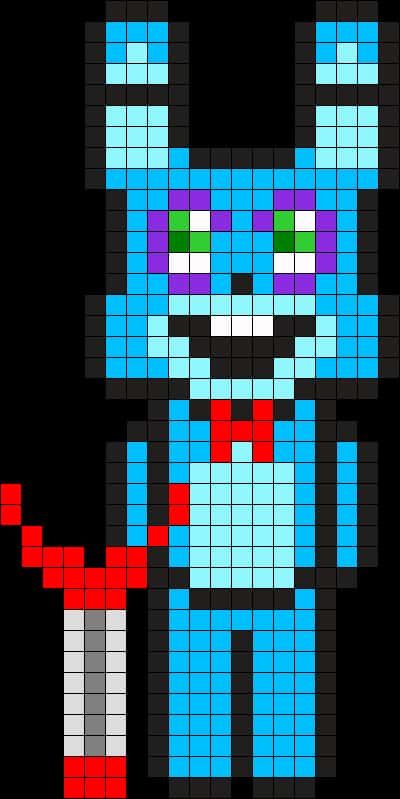 Coloriage Bonnie animatronique à imprimer et colorier