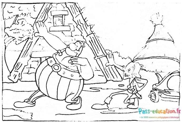 Coloriage Asterix et Obelix à imprimer et colorier
