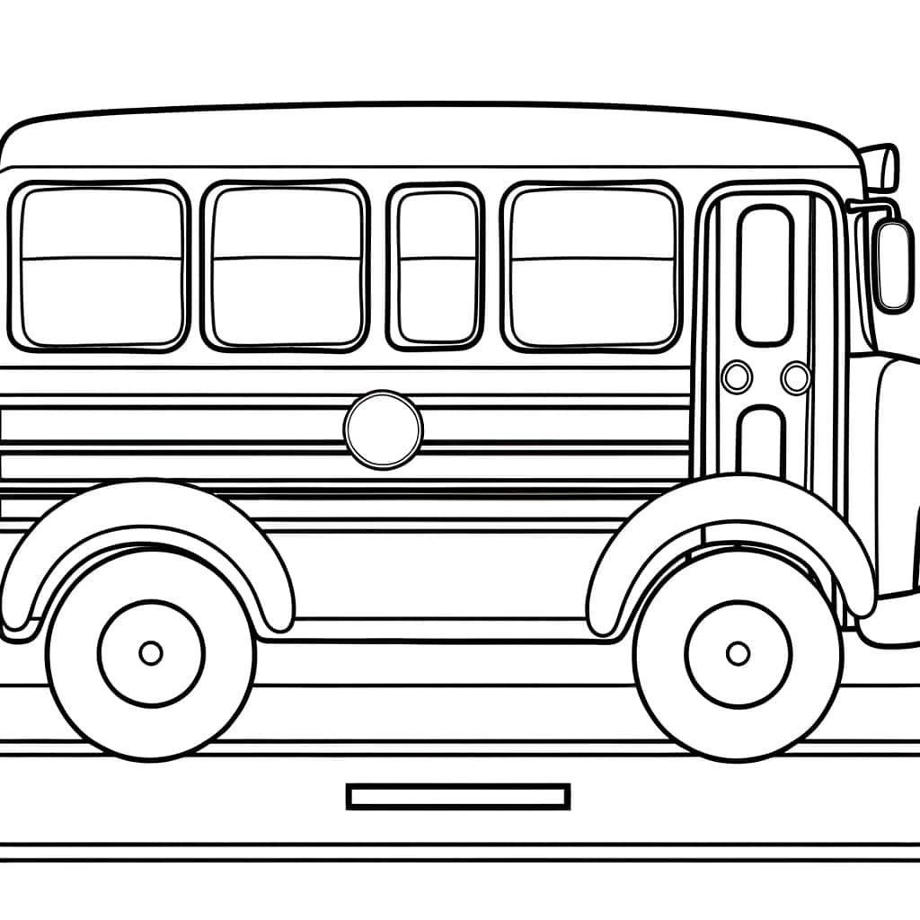 Coloriage Bus à imprimer et colorier