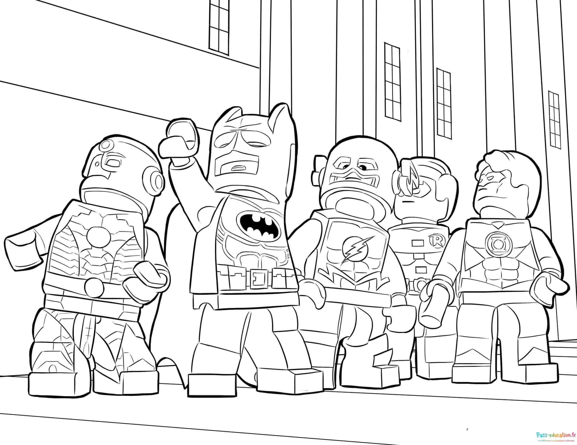 Coloriage Super-héros LEGO à imprimer et colorier