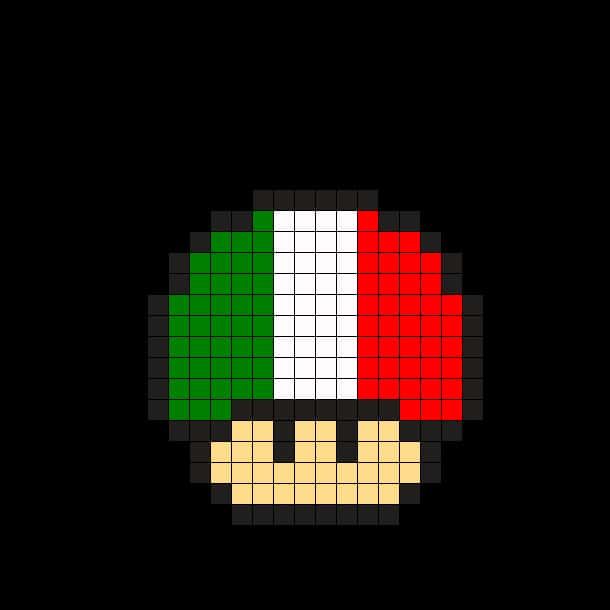 Coloriage Champignon tricolore à imprimer et colorier