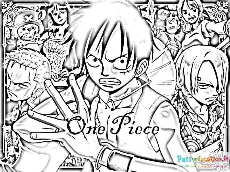 Coloriage Aventure One Piece à imprimer et colorier