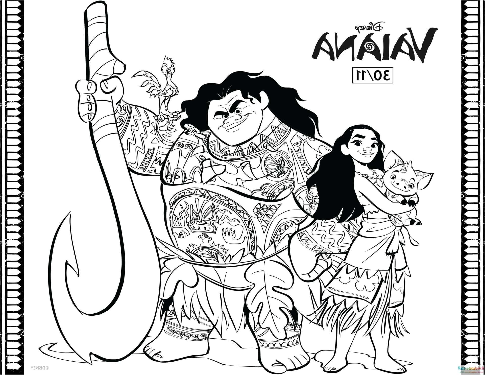 Coloriage Aventure polynésienne à imprimer et colorier