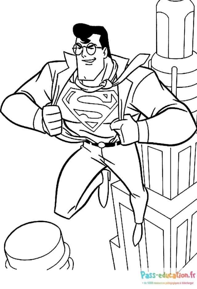 Coloriage Super-héros à imprimer et colorier